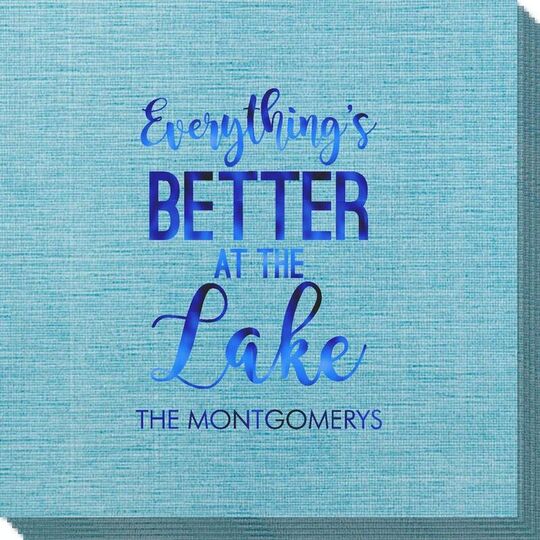 Better at the Lake Bamboo Luxe Napkins